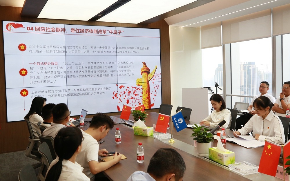 公司黨委傳達學(xué)習(xí)貫徹黨的二十屆三中全會精神 公司黨委傳達學(xué)習(xí)貫徹黨的二十屆三中全會精神